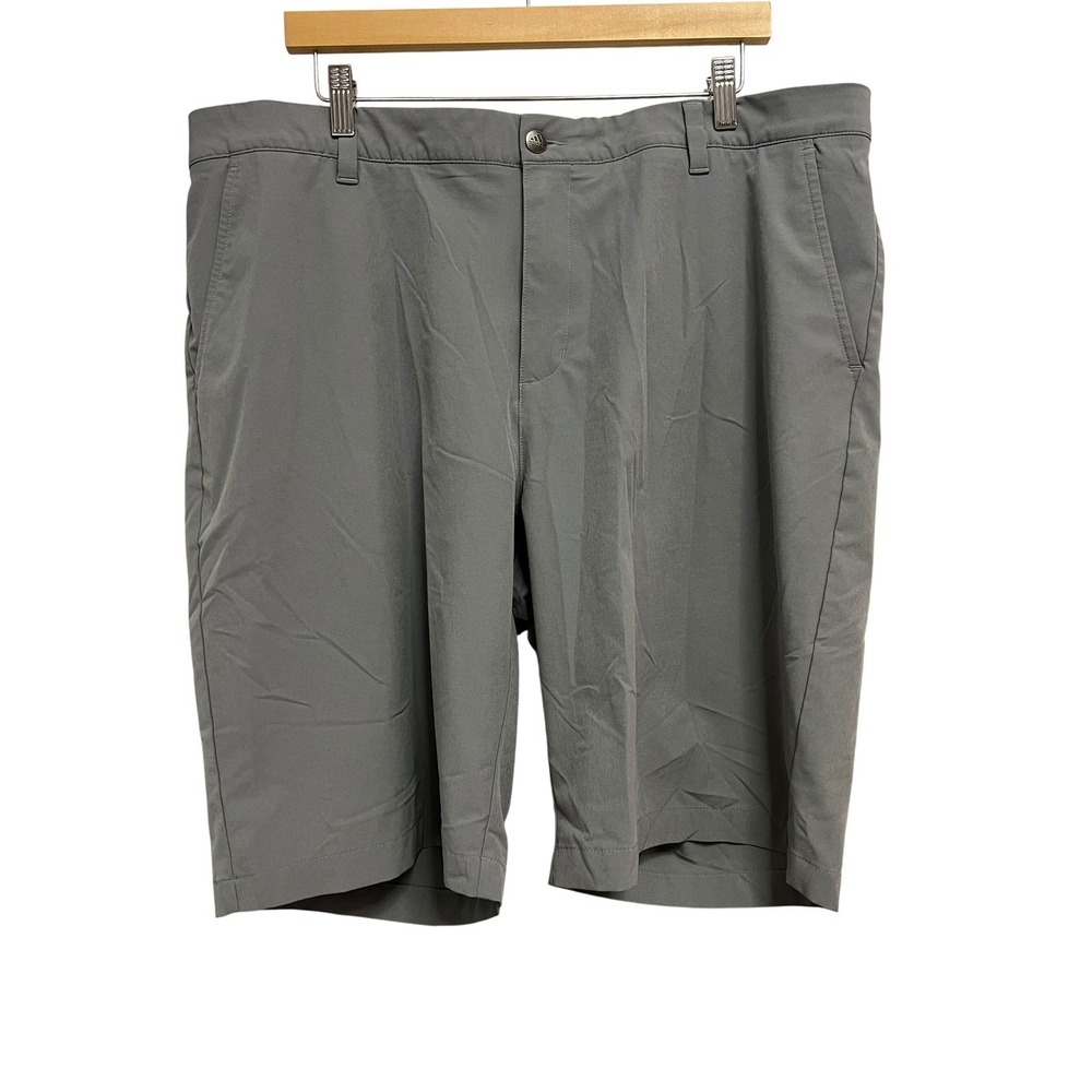 Adidas Golf Shorts Mens 40 Gray Stretch Recycled Performance Flat Front‎ Active